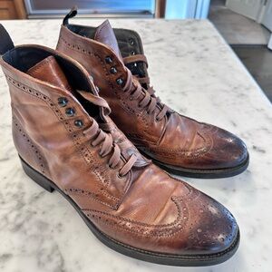 To Boot New York Men's Brennan Wingtip Boots 8.5 Brown
